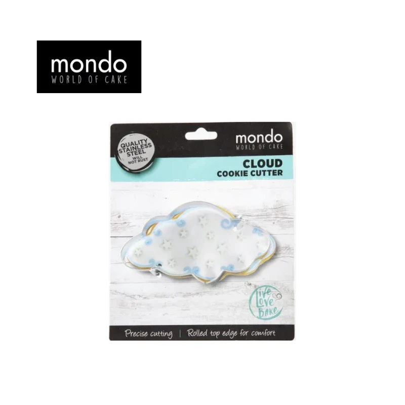 MONDO Cloud Cookie Cutter 2.5cm High 3 MONDO Cloud Cookie Cutter 2.5cm High