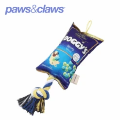 DOGGYS BALLS SNACKS OXFORD TUGGER W/ ROPE -Stacked Store 11093 4