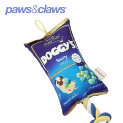 DOGGYS BALLS SNACKS OXFORD TUGGER W/ ROPE -Stacked Store 11093 5