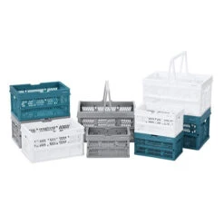 Foldaway Carry Basket Carry Basket 7.5L 30x20x16.5cm -Stacked Store 14001 4