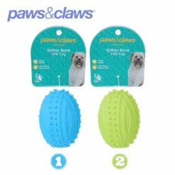 TPR SPIKEY FOOTBALL 9.5CM 2 ASSTD COLS