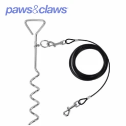 TIE OUT CABLE WITH STAKE COMBO 4MT 3 ASSTD -Stacked Store 14957 3