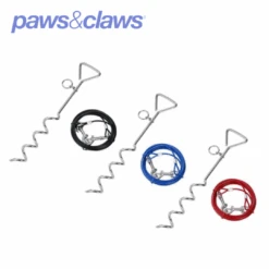 TIE OUT CABLE WITH STAKE COMBO 4MT 3 ASSTD -Stacked Store 14957 5