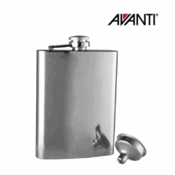 Avanti Classic Hip Flask With Funnel - Polished
