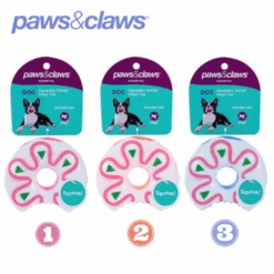 VINYL DONUTS SQUEAKY PET TOY