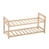 Bamboo 2 Tier Shoe Rack 67X25X31Cm -Stacked Store 17828