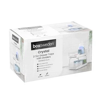 CRYSTAL 2 TIER DRAWER TRAYS WITH DIVIDERS 7 CRYSTAL 2 TIER DRAWER TRAYS WITH DIVIDERS - Image 5