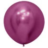 Sempertex Metallic Reflex Fuchsia Latex Balloons 60cm 3pk -Stacked Store 20016069