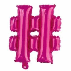 Alphabet Foil Balloon 35cm Hot Pink - #