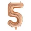 FOIL BALLOON 86cm Rose Gold Number #5