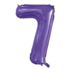 FOIL BALLOON 86cm Purple Number #7