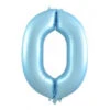 Foil Balloon #0 Pastel Blue 86cm Mat Decrotex