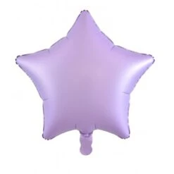 Star Decrotex Matt Foil Balloon Pastel Lilac 45cm