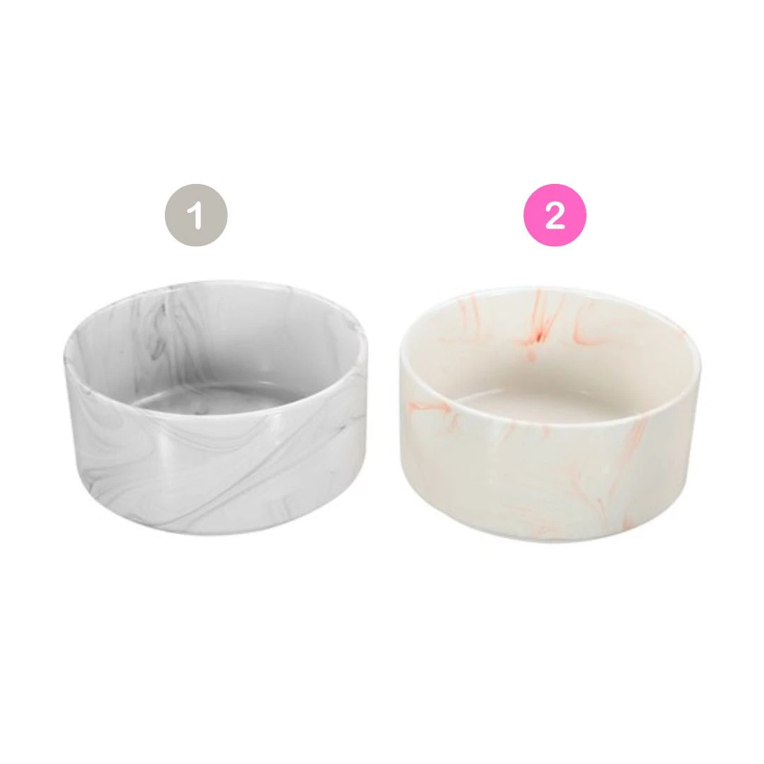 CERAMIC PET BOWL MARBLE 19CM 1.8L 2 ASSTD 3 CERAMIC PET BOWL MARBLE 19CM 1.8L 2 ASSTD