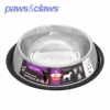 STAINLESS STEEL PET BOWL BLACK ANTI-SKID 2L -Stacked Store 42328