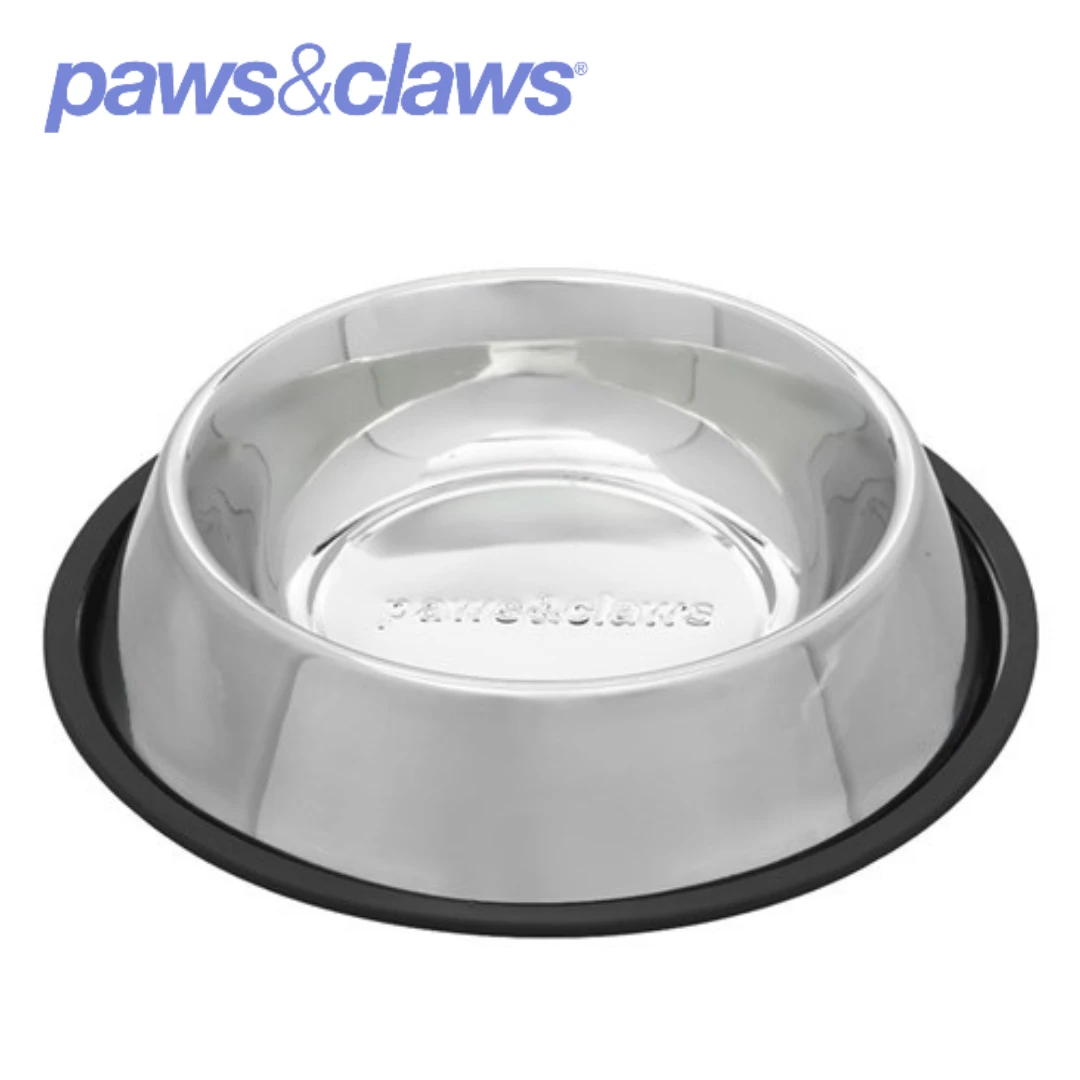 STAINLESS STEEL PET BOWL BLACK ANTI-SKID 2L 4 STAINLESS STEEL PET BOWL BLACK ANTI-SKID 2L - Image 2