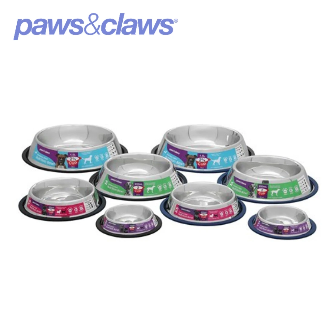 STAINLESS STEEL PET BOWL BLACK ANTI-SKID 2L 6 STAINLESS STEEL PET BOWL BLACK ANTI-SKID 2L - Image 4
