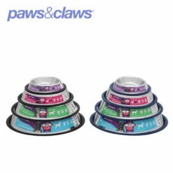 STAINLESS STEEL PET BOWL BLACK ANTI-SKID 2L 11 STAINLESS STEEL PET BOWL BLACK ANTI-SKID 2L -Stacked Store 42328 5