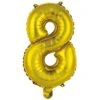 Numeral Foil Balloon 35cm Gold - 8 -Stacked Store 42898 2