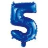 Numeral Foil Balloon 35cm Royal Blue - 5 -Stacked Store 42915 2