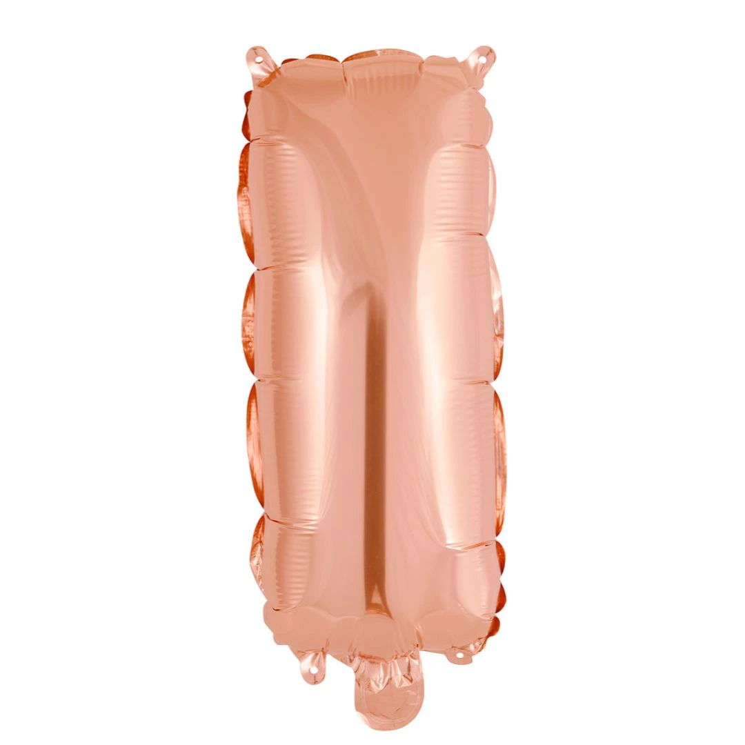 Alphabet Foil Balloon 35cm Rose Gold - I 4 Alphabet Foil Balloon 35cm Rose Gold - I - Image 2