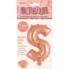 Alphabet Foil Balloon 35cm Rose Gold - S -Stacked Store 44768 1
