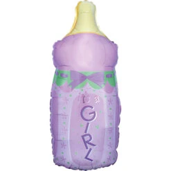 Foil Balloon SuperShape XL It S A Girl Baby Bottle P30