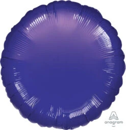 Foil Balloon 45cm Standard Circle HX Metallic Purple S15