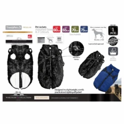 Dog Jacket W/Harness 60-65-70-75Cm