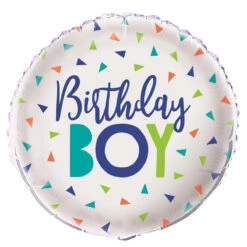 Confetti Birthday Boy Foil Balloon 45cm