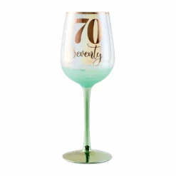 70 Glitterati Wine Glass Green 430ml