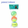TENNIS BALLS 3PK 6CM ASSTD COLOURS 2-TONE