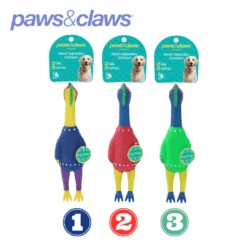 VINYL NEON SQUEAKY CHICKEN 25X7X4CM