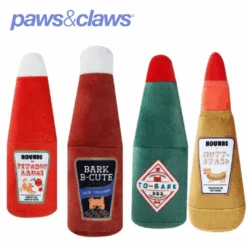 PLUSH MUSTARD BOTTLE 20X8CM -Stacked Store 89071 4