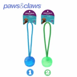 TPR BALL & ROPE TOY 2 ASSTD