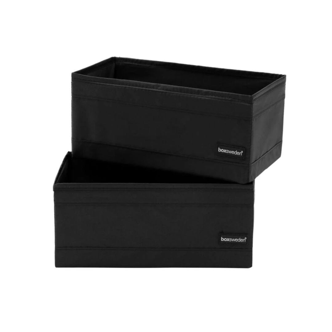 KLOSET STORAGE CUBE RECTANGLE 2PK 28X14X13CM BLACK 3 KLOSET STORAGE CUBE RECTANGLE 2PK 28X14X13CM BLACK