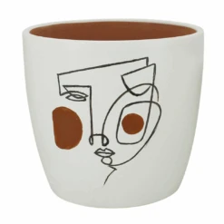 Abstract Viso Planter Pot 13cm