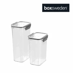Boxsweden Crystal Pantry Storage Container 1.8L 13x11x24cm -Stacked Store Boxsweden Crystal Pantry Storage Container 1.8L 13x11x24cm p5