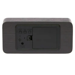 Checkmate Spruce LED Wood Cuboid Alarm Clock 15x6.8x3.9cm Black -Stacked Store Checkmate Spruce LED Wood Cuboid Alarm Clock 15x6.8x3.9cm Black p4