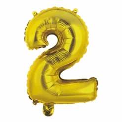 Numeral Foil Balloon 35cm Gold - 2
