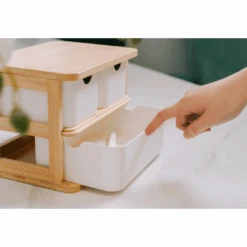 Clevinger Bamboo Fiber Storage Draw Set -Stacked Store Clevinger Bamboo Fiber Storage Draw Set p3