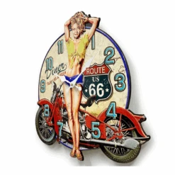 Clock Iron Plate Stamping Clock Moto 40cm -Stacked Store Clock Iron Plate Stamping Clock Moto 40cm p3