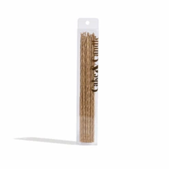 Fine Spiral Cake Candles 20cm Gold 16pk -Stacked Store Fine Spiral Cake Candles 20cm Gold 16pk p3