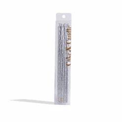 Fine Spiral Cake Candles 20cm Silver 16pk -Stacked Store Fine Spiral Cake Candles 20cm Silver 16pk p3