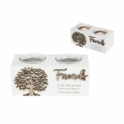 Friends Twin Tealight Holder 18cm