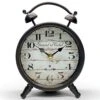 Grand Hotel Faux Twin Bell Metal Vintage Desk Clock 16x6x20.5cm Black -Stacked Store Grand Hotel Faux Twin Bell Metal Vintage Desk Clock 16x6x20.5cm Black p1