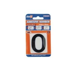 Adhesive Number 0-Black/White