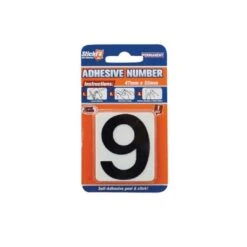 Adhesive Number 9-Black/White