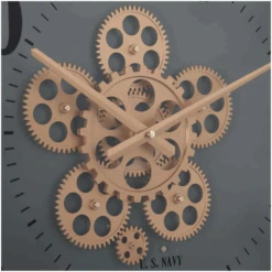 Henri Modern Exposed Gear Movement Wall Clock 50cm Green -Stacked Store Henri Modern Exposed Gear Movement Wall Clock 50cm Green p4