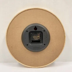 Clock Linen Dial Wooden Clock 19 Clock Linen Dial Wooden Clock -Stacked Store Linen Dial Wooden Wall Clock 35x35x3cm Natural p5